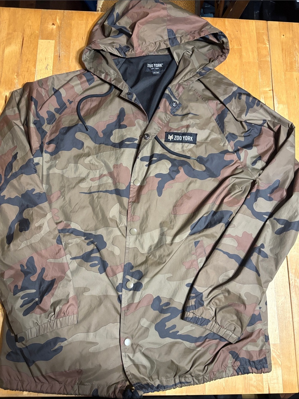 Zoo York Camo Hooded Windbreaker